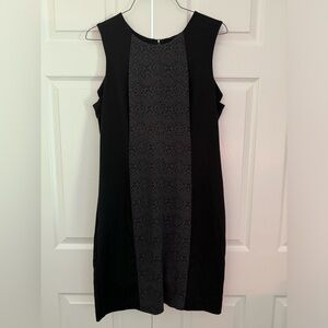 Gently used Merona black and gray sleeveless dress